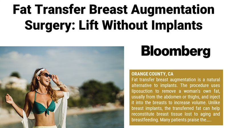 Fat Transfer Breast Augmentation Surgery: Lift Without Implants