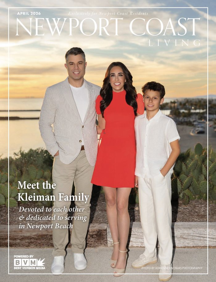 Newport Coast Living magazine cover, April 2026