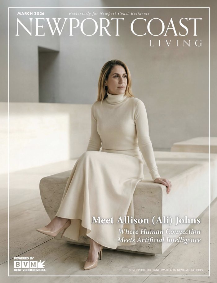 Newport Coast Living magazine cover, March 2026