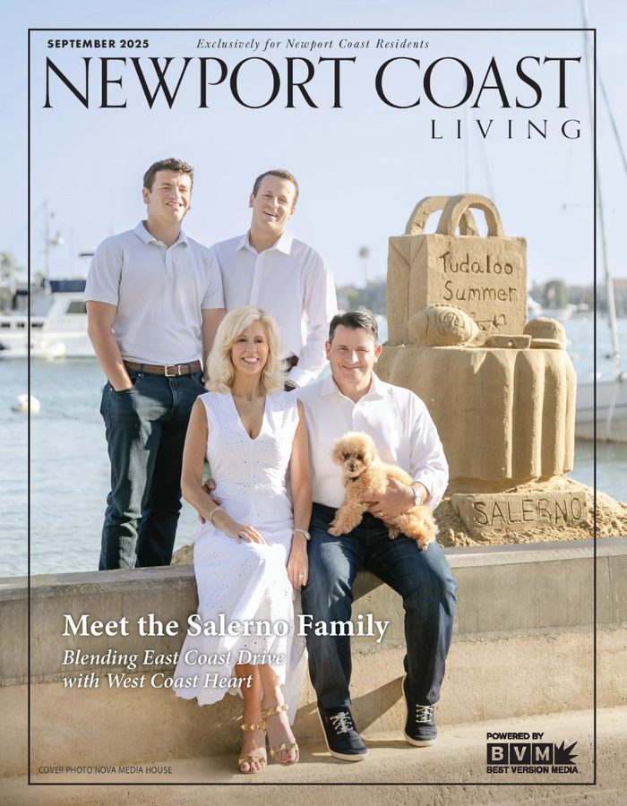 Newport Coast Living magazine cover, September 2025